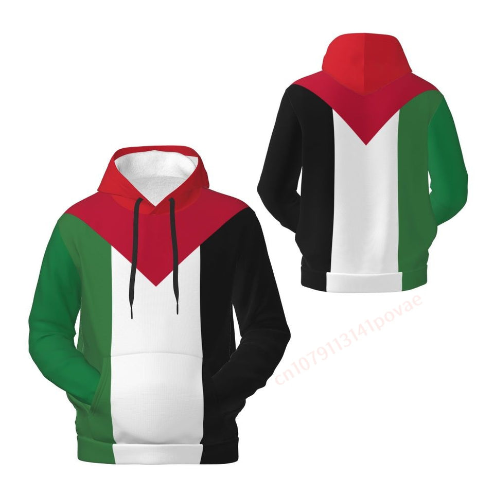 Palestine 3D Fleece Hoodie Polyester Warm With Pocket Super soft Men Women Sweatshirt Unisex Casual Pullover Hoodies