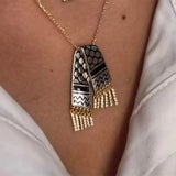 HNSP Stainless Steel Palestine Scarf Necklace Pendant For Women Jewelry palestinian Accessories